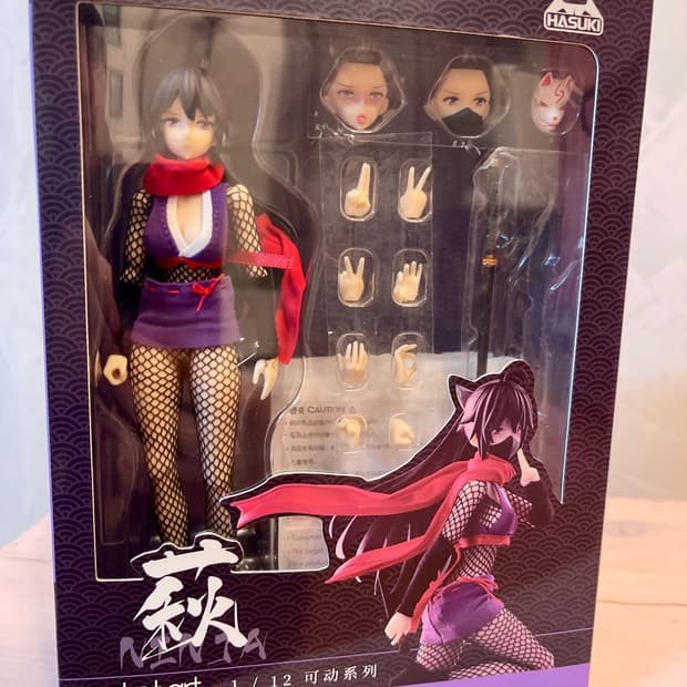 1/12 액션 피규어 - 포켓 아트 PA.002 닌자 HAGI (하기)