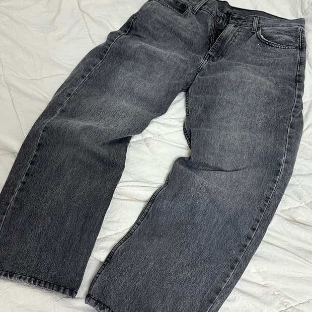 리바이스 565 흑청 데님 세미와이드 30 