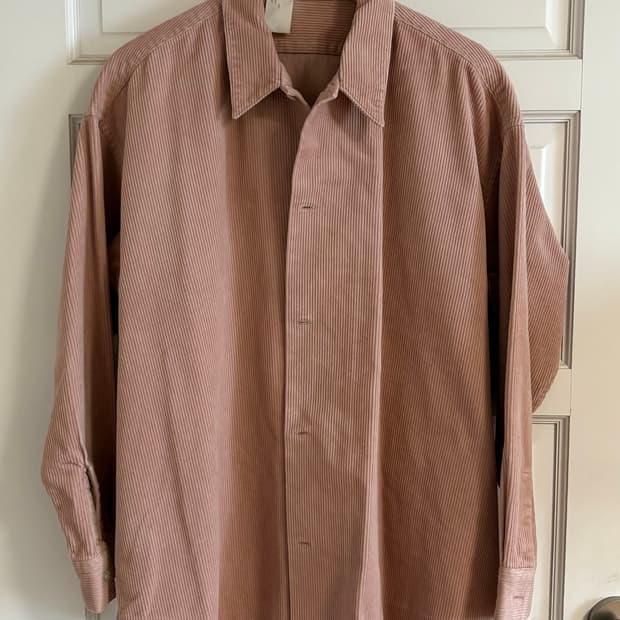 N.HOLLYWOOD 핑크 코듀로이 셔츠