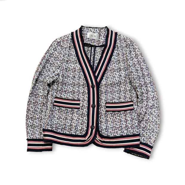 한섬 SJSJ 코튼 트위드 자켓