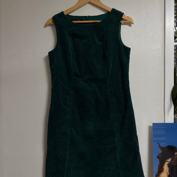 로라애슐리 코듀로이 나시 원피스