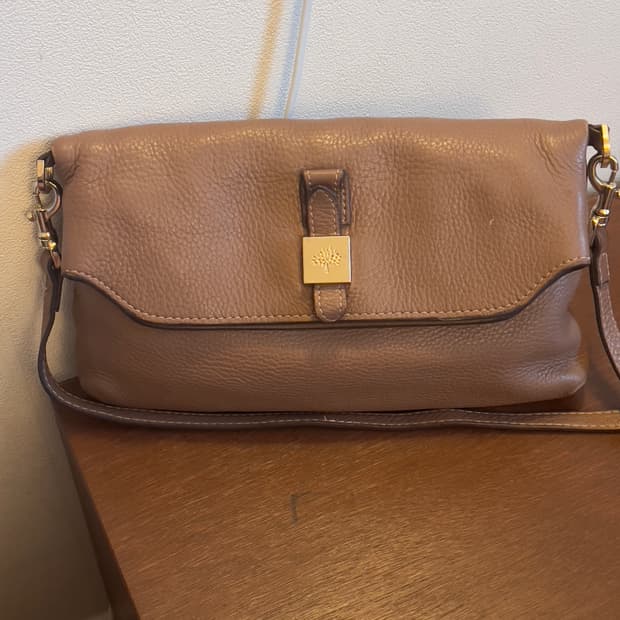 Mulberry 멀버리 leather cross bag brown
