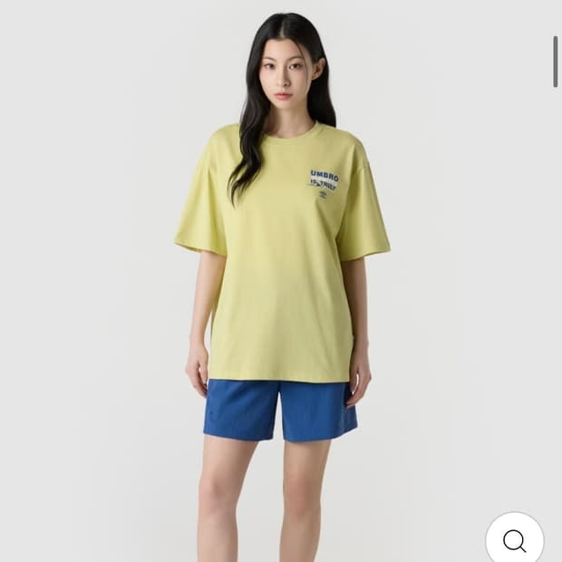 엄브로 아이스코튼 루즈핏 반팔 티셔츠 그린민트