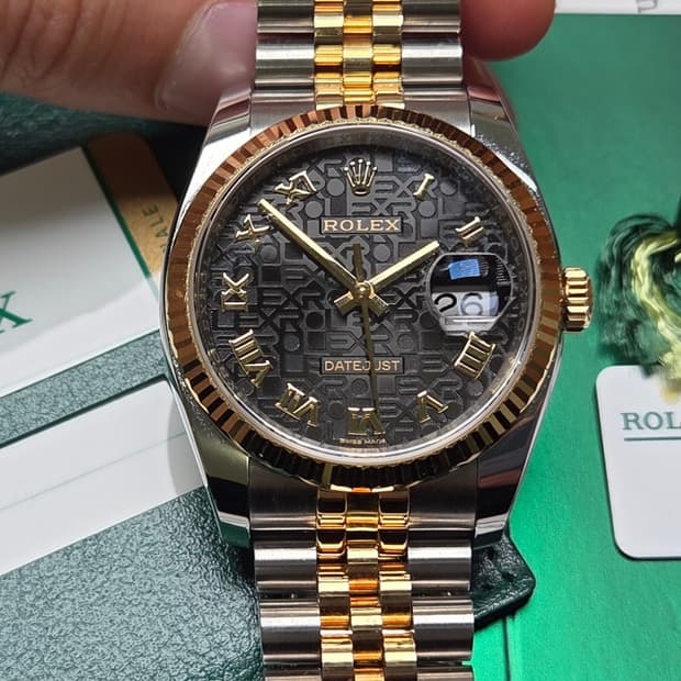 롤렉스 데이저스트 116233 18K콤비 블랙로만 컴퓨터판