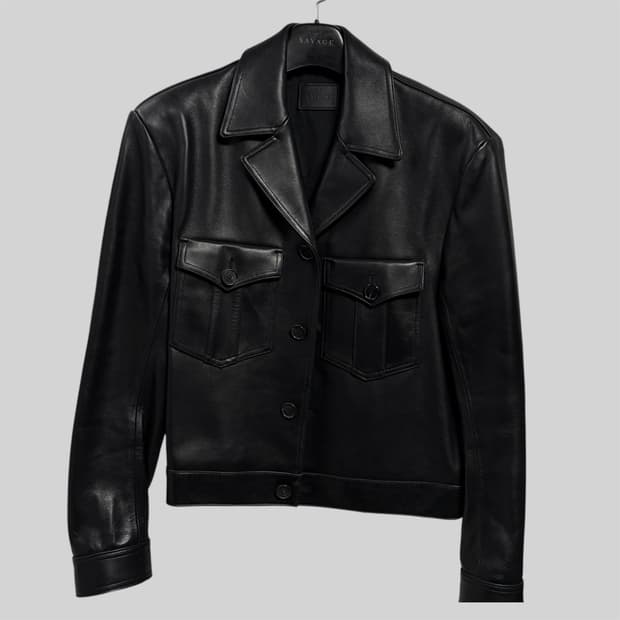 세비지 밀리터리 레더 자켓(렉토 밀리테러 레더 맛)