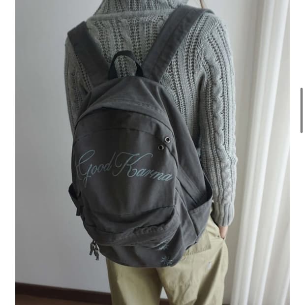 Karma vintage backpack charcoal