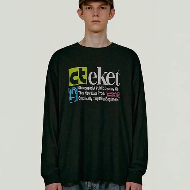 테켓 Plan L/S Tee Black