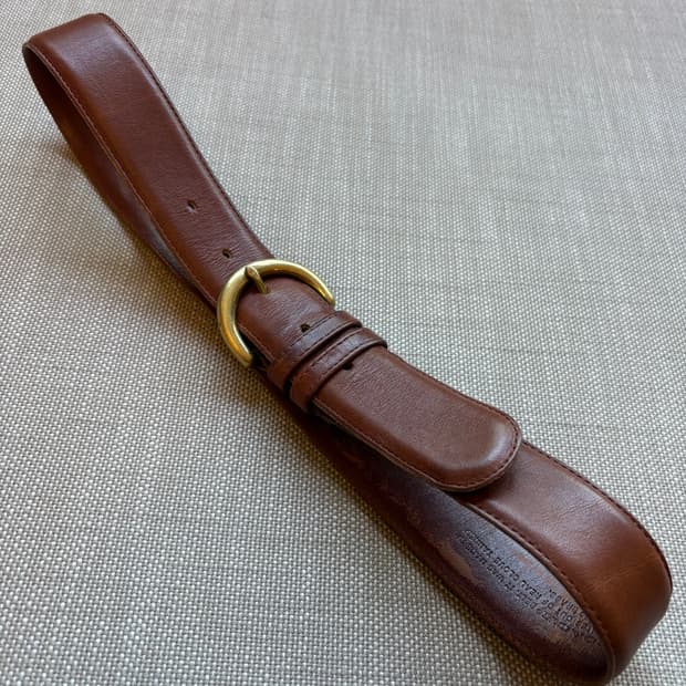 (29) 90s USA COACH 브리티쉬 탠 글러브 레더 솔브 버클벨트