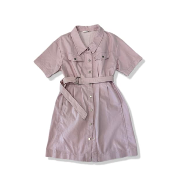olive des olive pink denim dress