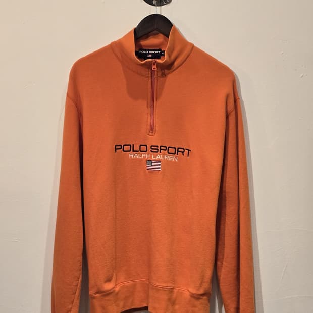 90s POLO SPORT Ralph Lauren 쿼터집업 스웻셔츠