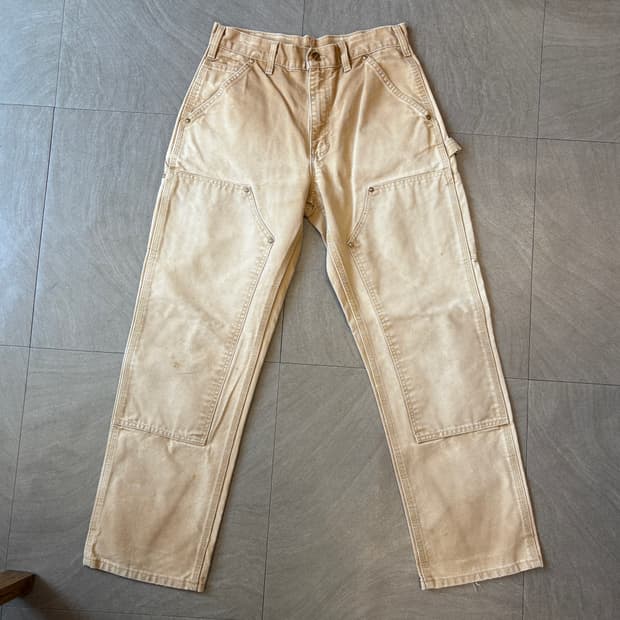 칼하트 정품 브라운 더블니 팬츠 바지