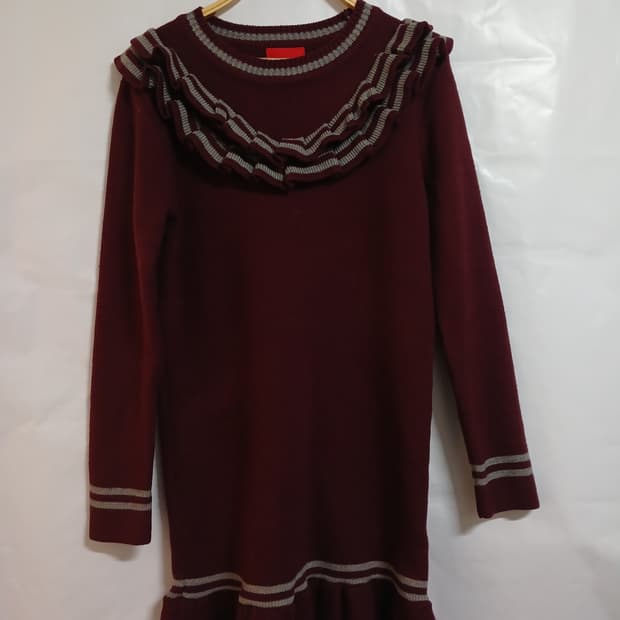 (F,실측95)아틀리에 나인 도톰니트 미디원피스