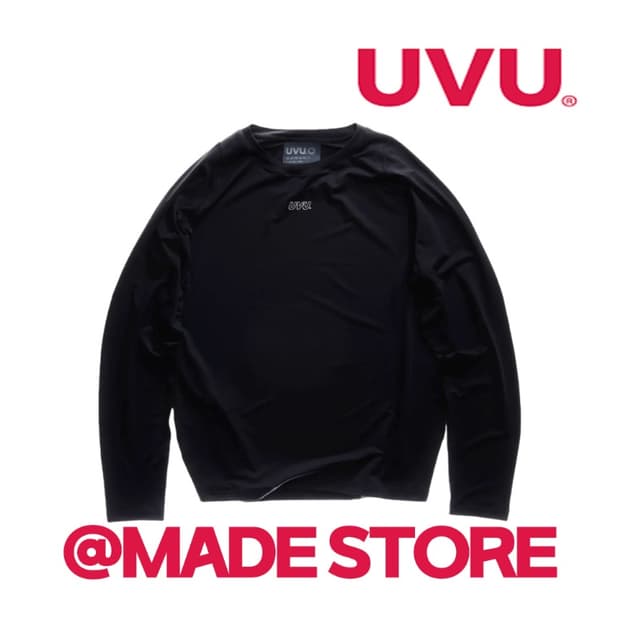 UVU 롱슬리브 타이즈 트레이닝탑 블랙