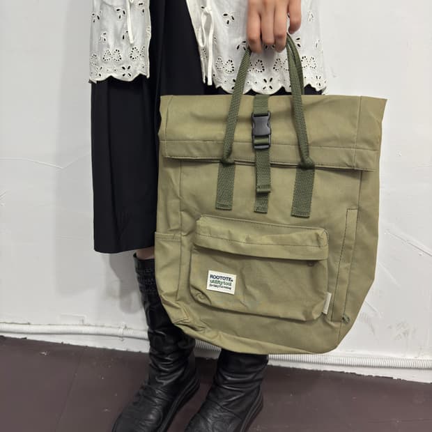 rootote khaki backpack