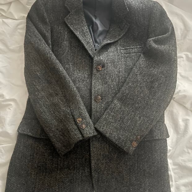 해리스트위드 자켓 제이프레스