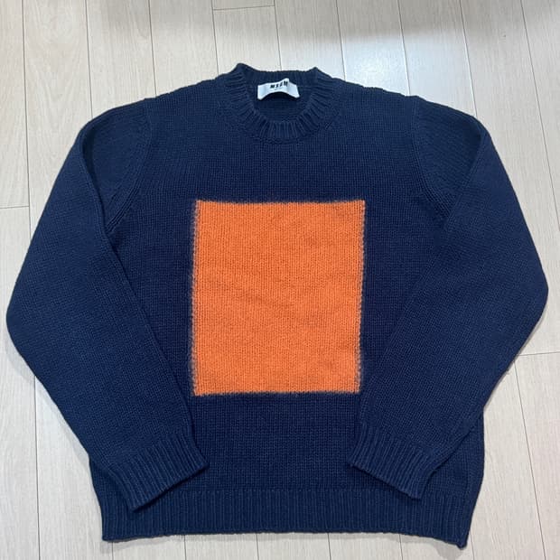 MSGM 네이비 니트 M