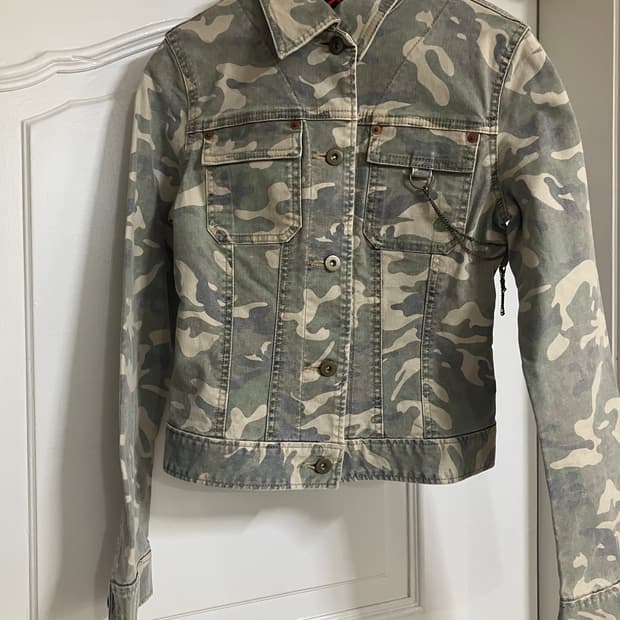 pinky&dianne 카모 밀리터리 자켓