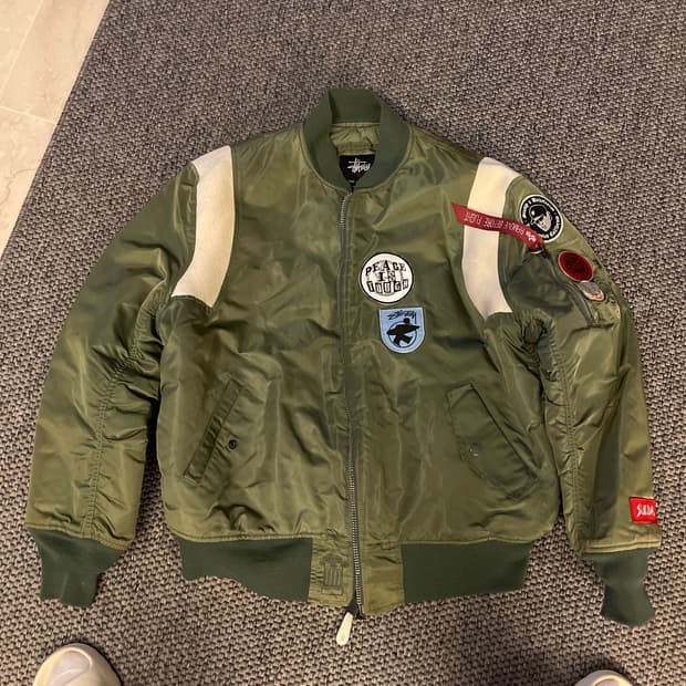 스투시 프라그먼트 알파 인더스트리 ma-1