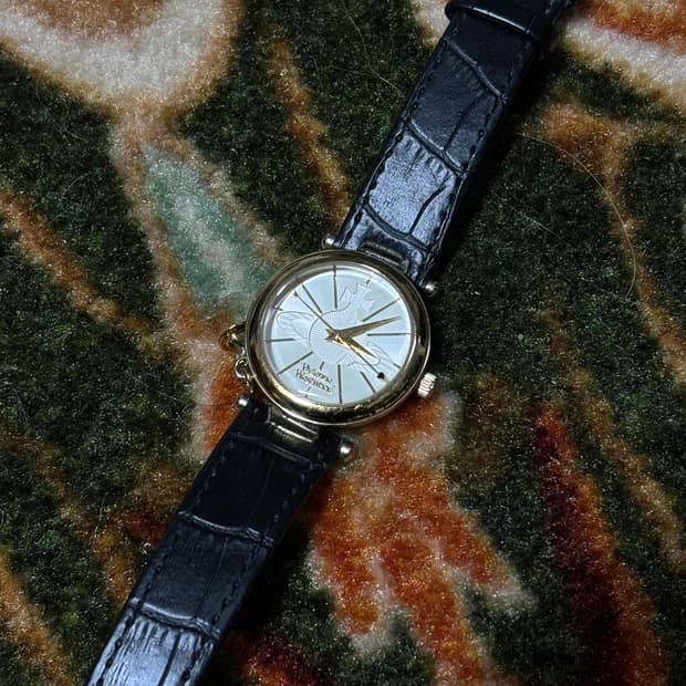 Vivienne Westwood Symbol Logo Gold Watch