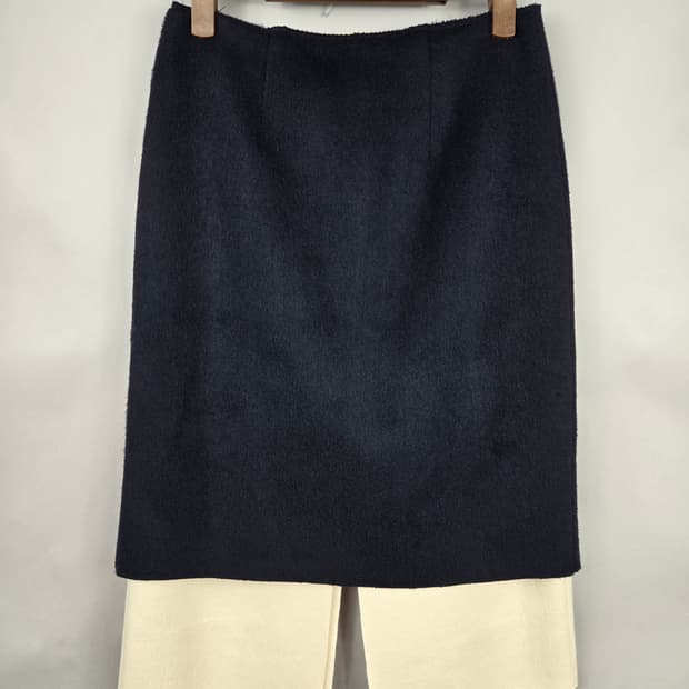 [무료배송]기네스 F 여성 이중 절개 롱 스커트 치마 네이비