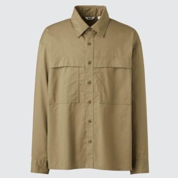 유니클로 유틸리티 오버사이즈 셔츠 3XL