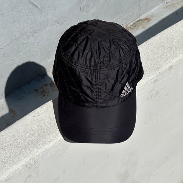 [M] 아디다스 블랙 퀼팅 볼캡 모자