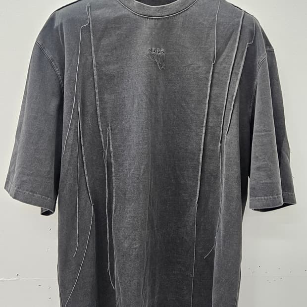 ADERERROR 차콜 워싱 스티치포인트 반팔티  (A3)
