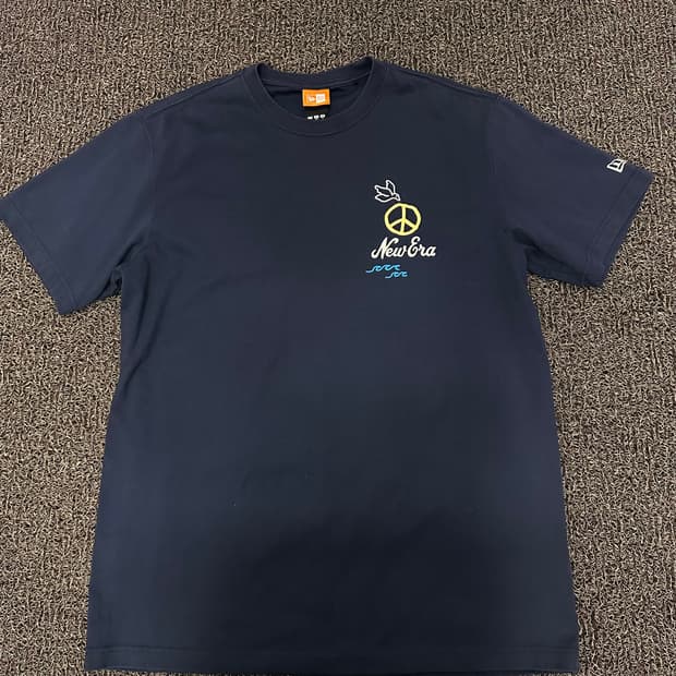 뉴에라 반팔티셔츠 네이비 105(XL)
