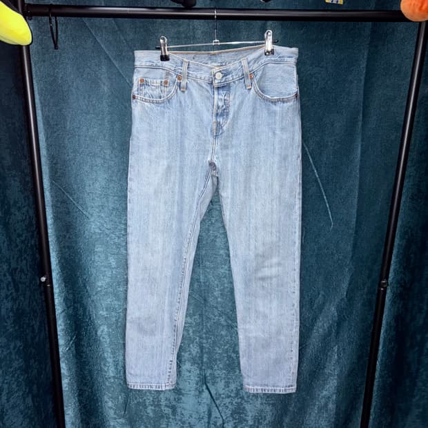 (32) 리바이스 501 CT 연청 데님 팬츠