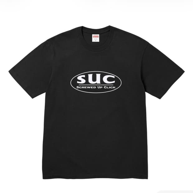 슈프림 x DJ 스크류 SUC 티셔츠 블랙 - 26SS