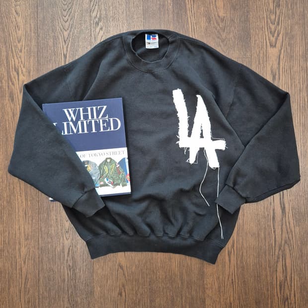 RUSSELL NY Appliquer Sweat(Black)