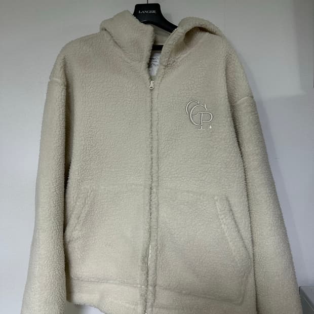 Code:graphy 뽀글이 후드집업 L 사이즈 아이보리