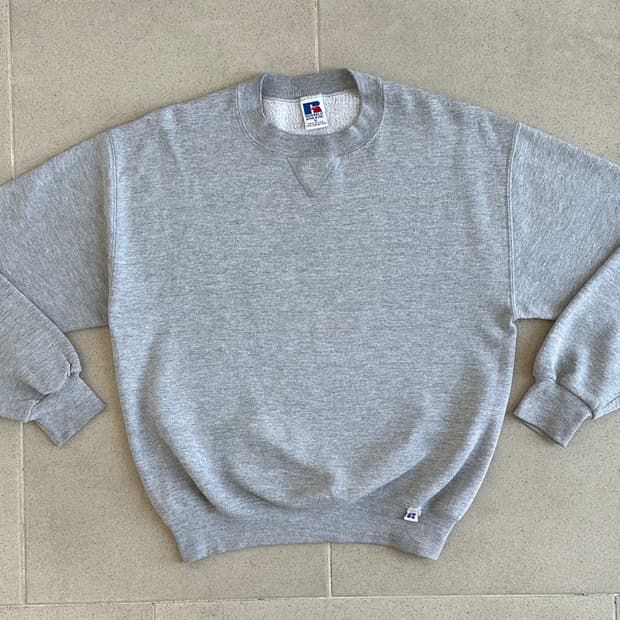 90s 빈티지 러셀 스웻셔츠 그레이 M USA