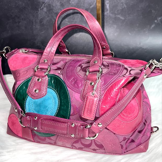 Coach Berry Wine Patchwork Archive