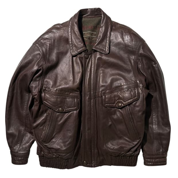 WEEKEND 램스킨 봄버 자켓