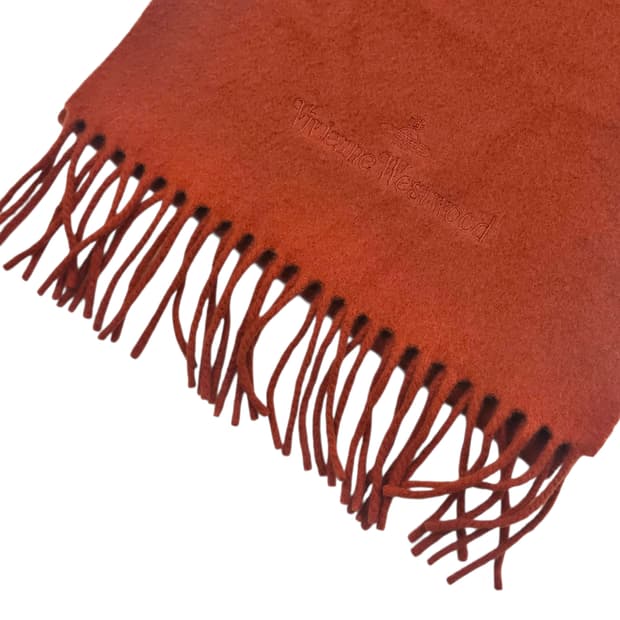 비비안웨스트우드 브릭 로즈 울 머플러