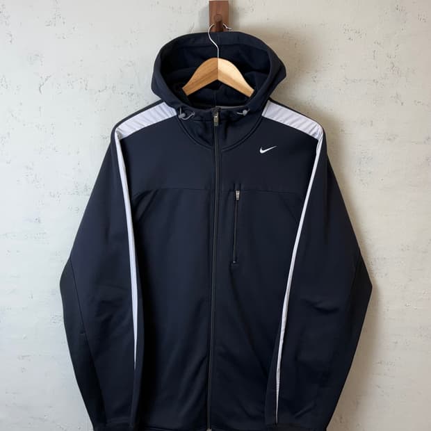 나이키 00s 올드스쿨 써마핏 스우시 후드 져지