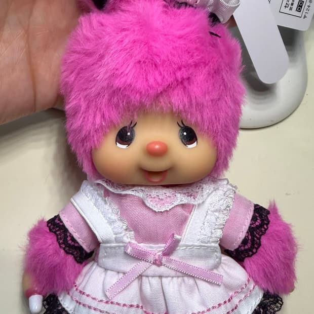 몬치치 홍콩 치무탄 핑크 드레스 키링 새제품