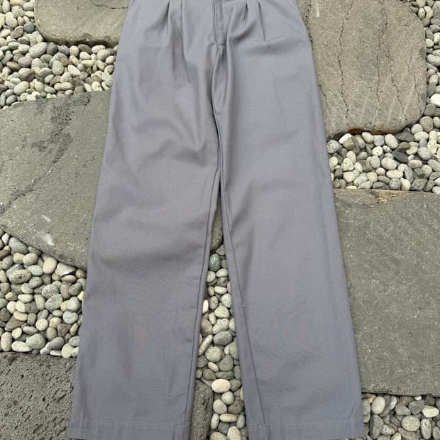 1980s A.G. LECHEVANTEUR GREY 프렌치워크팬츠