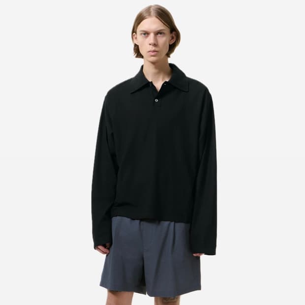 [48]아워레가시 26ss 럭비 폴로티/블랙