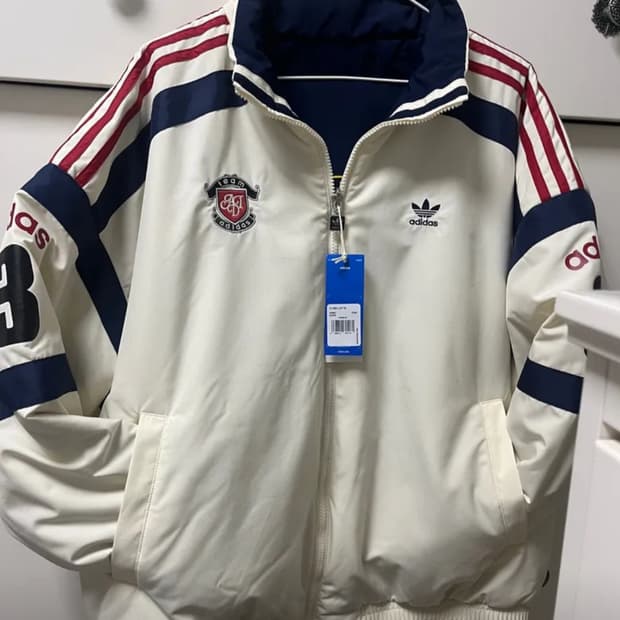 아디다스 양면 경량패딩 M