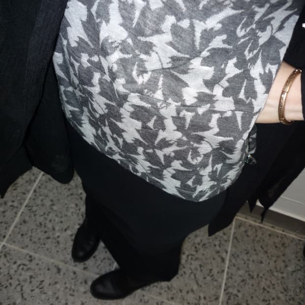 Jacquard grey long sleeve