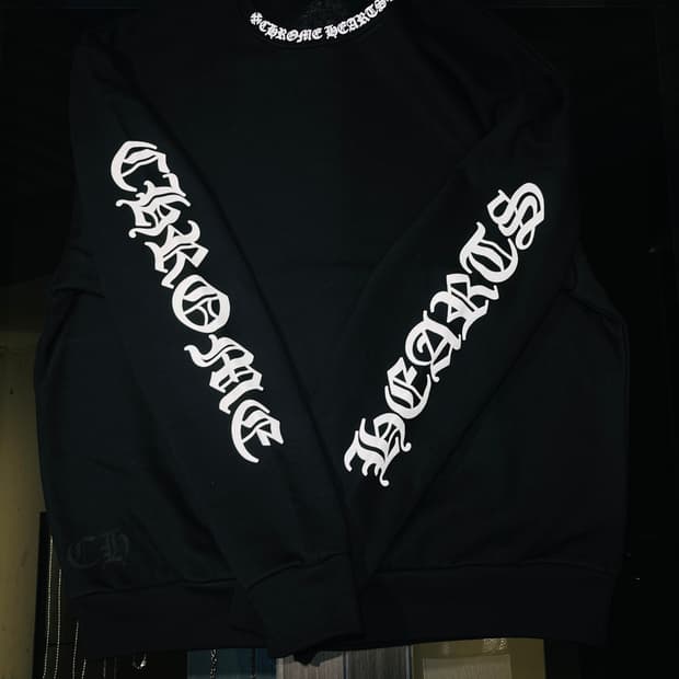 크롬하츠 넥로고 스웻 티셔츠 XS