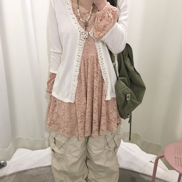 Romantic Lace Babydoll Mini Dress