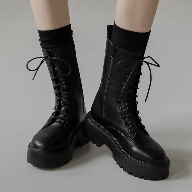 사뿐 리오넬 레이스업 워커(5.5cm) 235