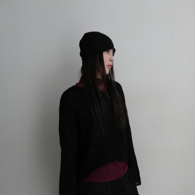 낙원 빈티지 부클레 크롭 니트