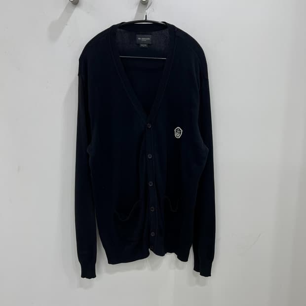 오베이 로고자수 투포켓 가디건 r4382