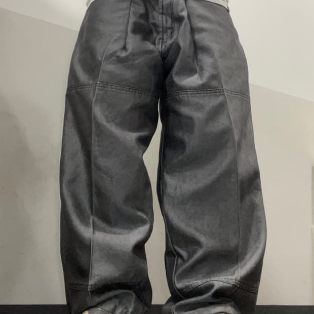 90‘s 펠레펠레 APALLE 핀턱 빅포켓 와이드 데님 팬츠