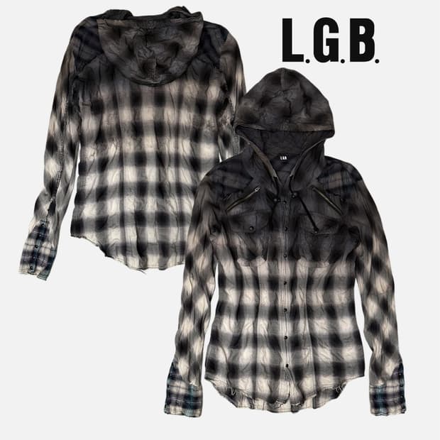 gurnge wrinkle western hood shirt