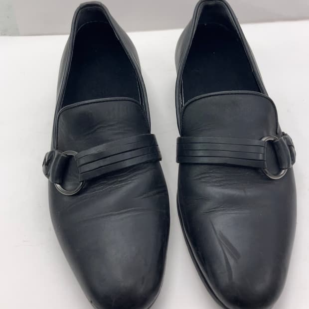 링 트위스트트리밍 레더 로퍼